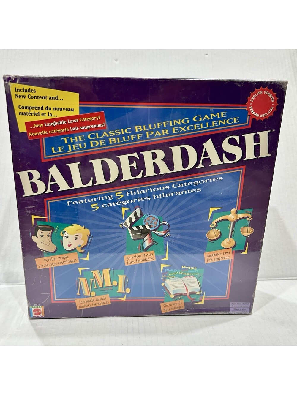 Balderdash Classic Bluffing Board Game Mattel New Sealed